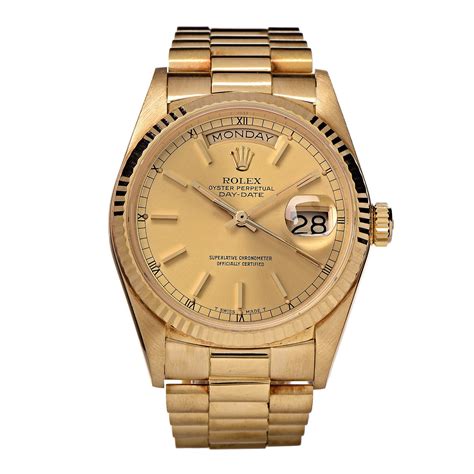 gold rolex date watch|rolex perpetual day date 36.